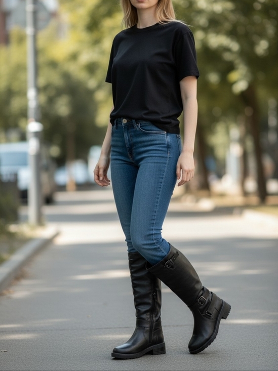 Carlos Santana Shoes - Carlos By Carlos Santana Sabina Women's Black Wife Calf Boots 5.5 NEW